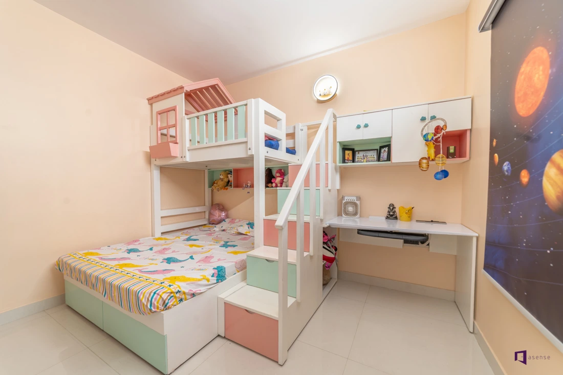Space-Saving Kids Bedroom by 5D Home Space